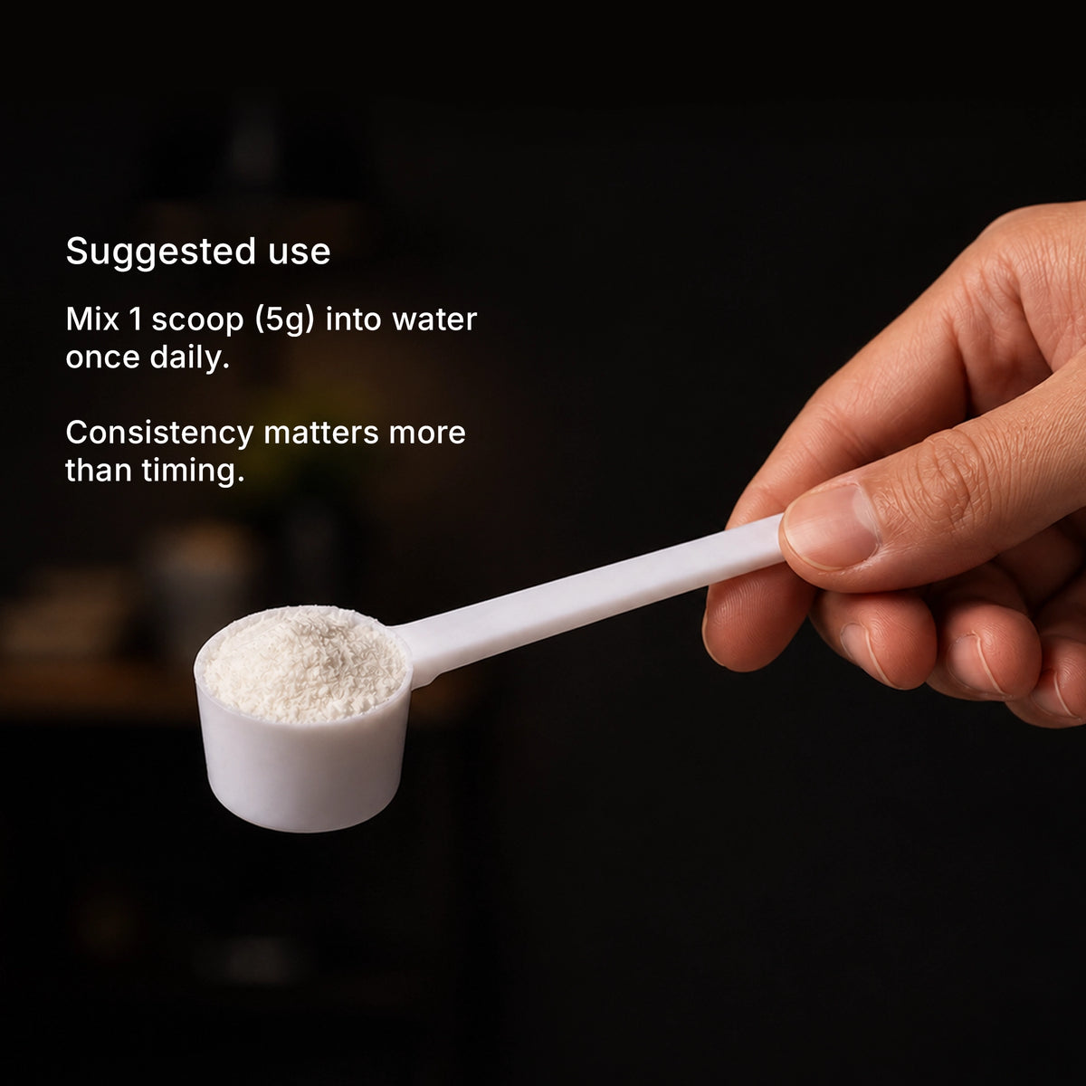 How to take Marek Supplements Creatine — mix 1 scoop (5 g) into water or a beverage daily