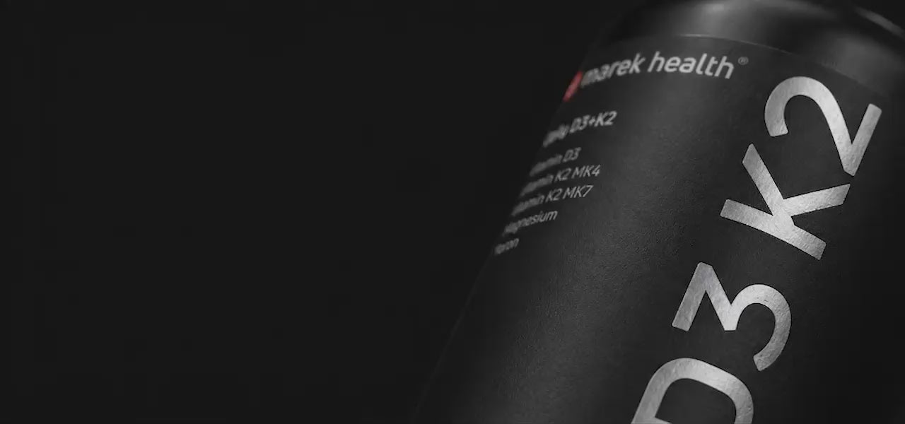 Load video: Close up video depicting a Marek Supplements container slowly rotating